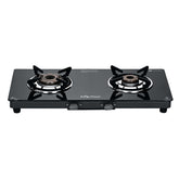 Surya Flame "CRETA PRO GLASS COOKTOP" L.P.G Stove 2 Burner, Experia Burner, ISI Certified with 5 Years Warranty